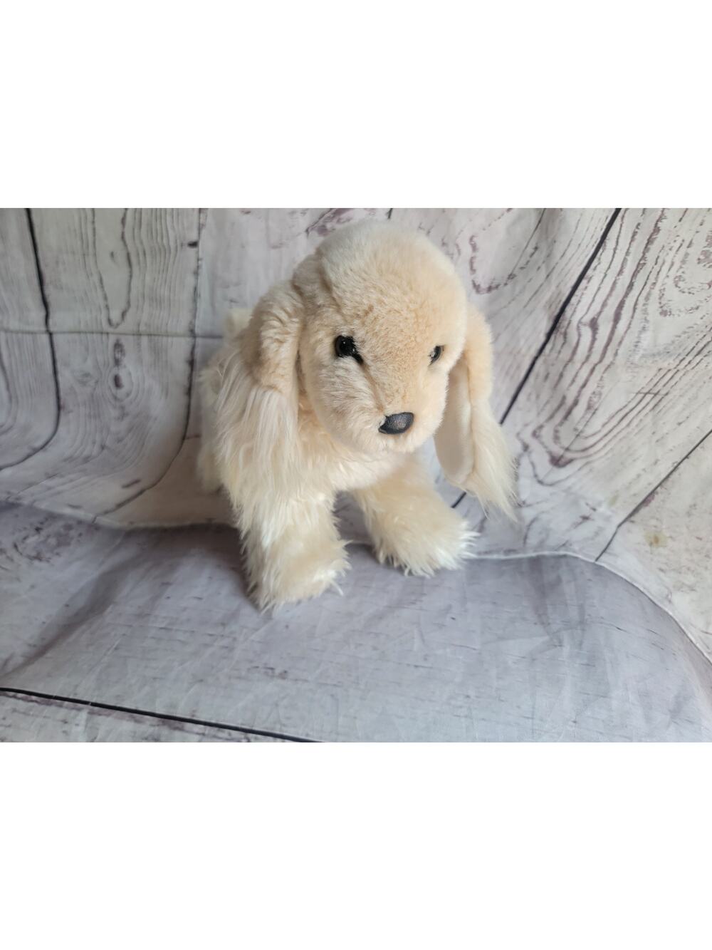 Retired Douglas Cocker Spaniel #1928 Plush Dog Stuffed Animal Tan Cream Soft Toy